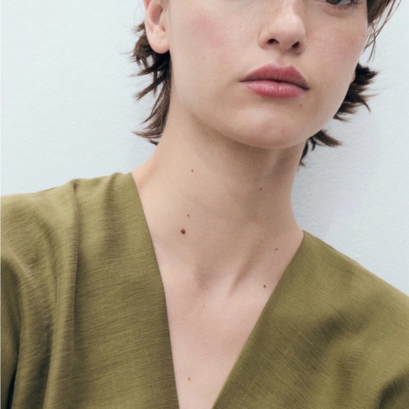 NWT MANGO
Women's Lyocell Wrap Dress - Picture 3 of 8